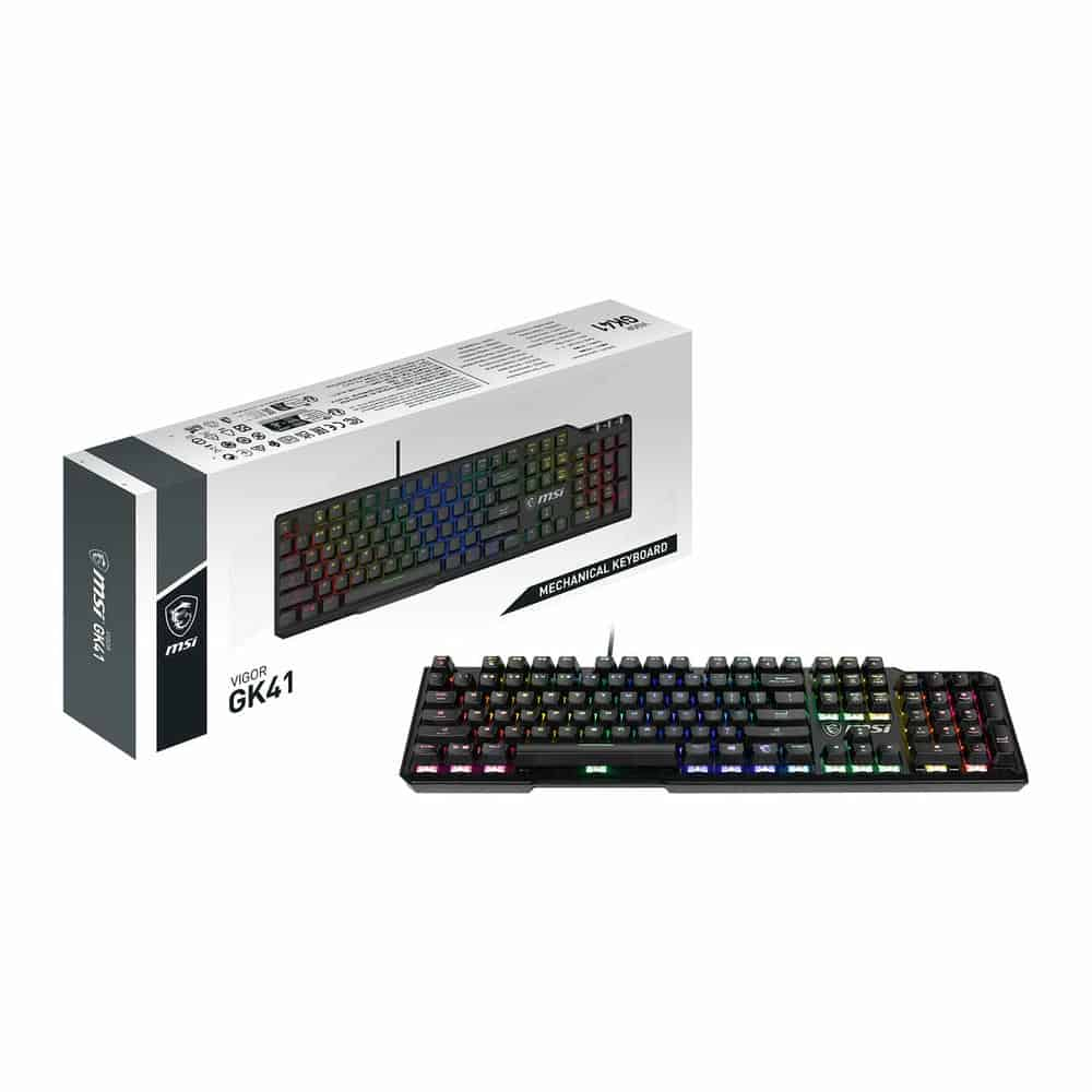 (image for) MSI VIGOR GK41 Mechanical RGB Gaming Keyboard UK Layout